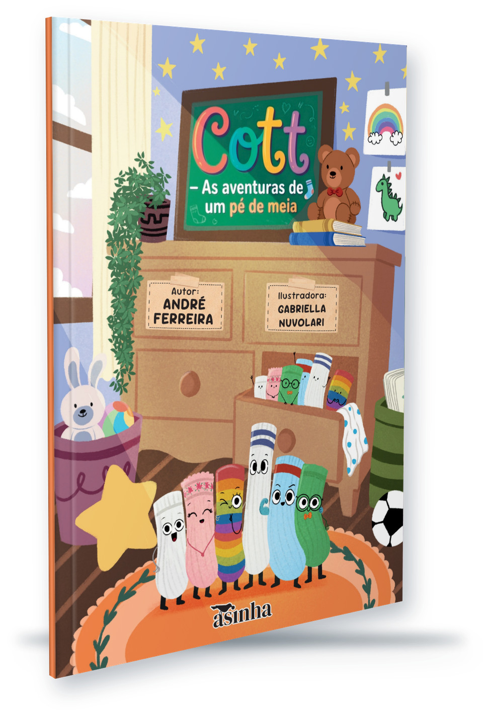 Livro Cott – As aventuras de um pé de meia, de André Ferreira